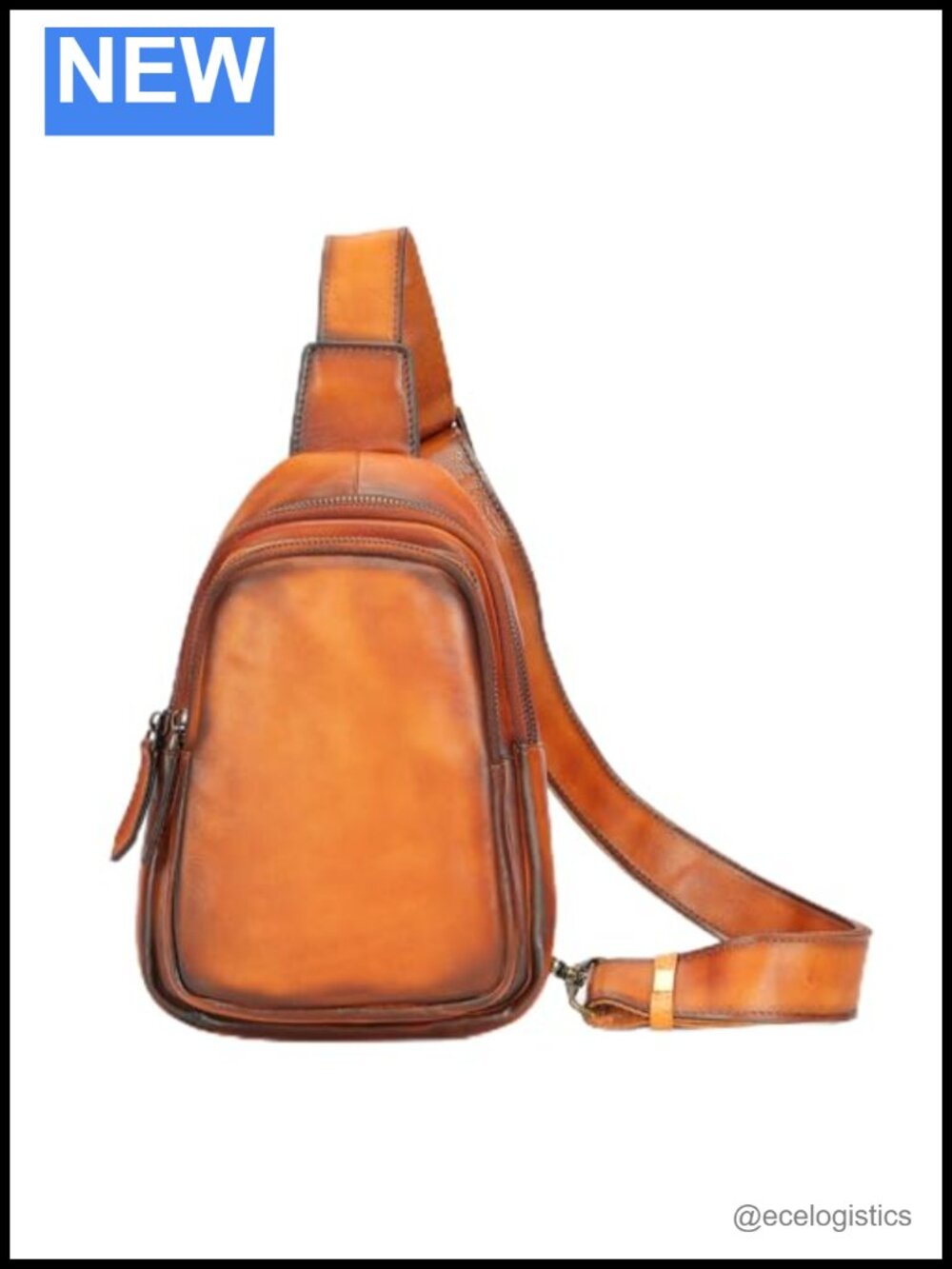 Genuine Leather Sling Bag Vintage Crossbody Shoulder Bag Small Travel Purse